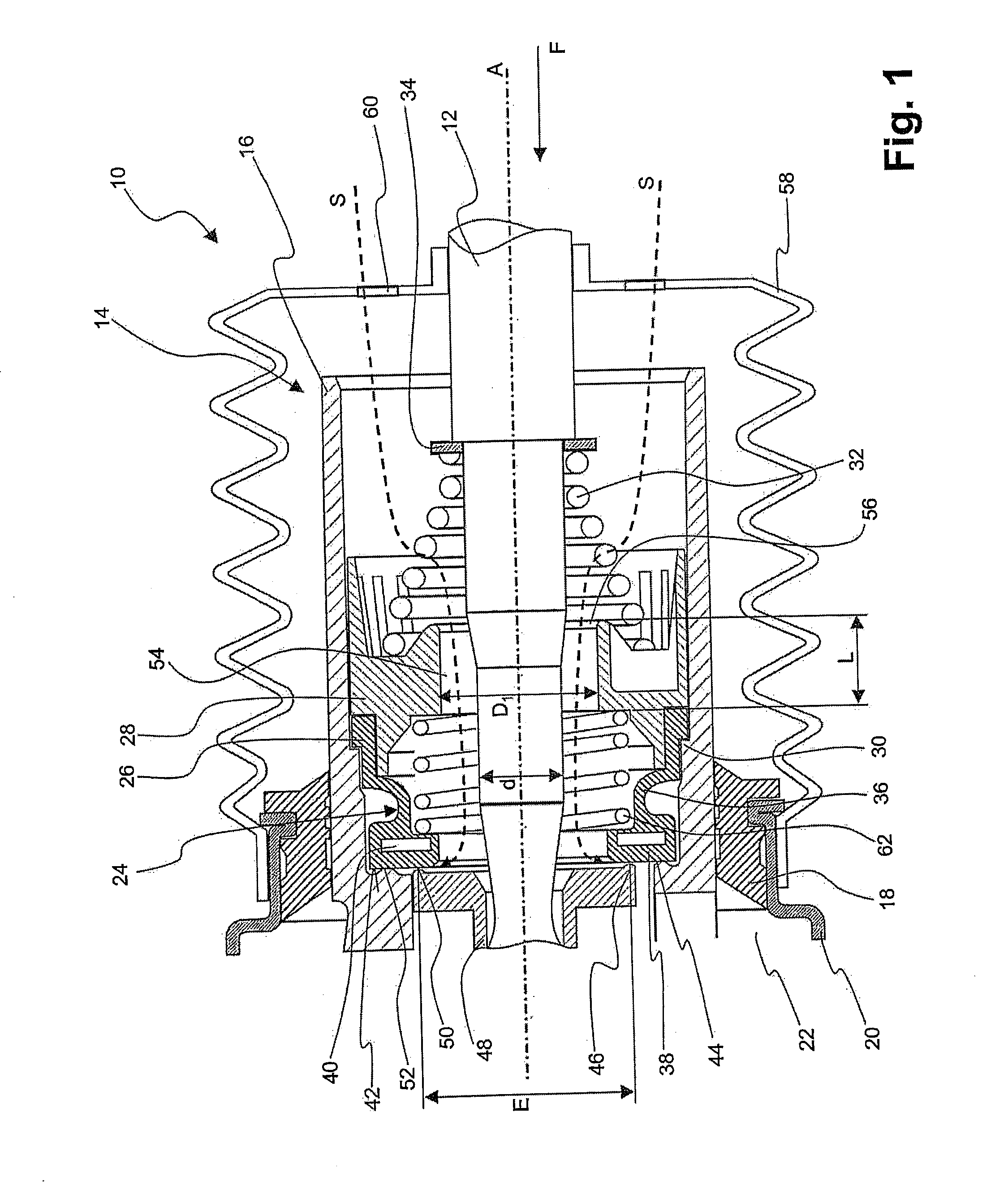 Vacuum Brake Servo for a Motor Vehicle Braking System