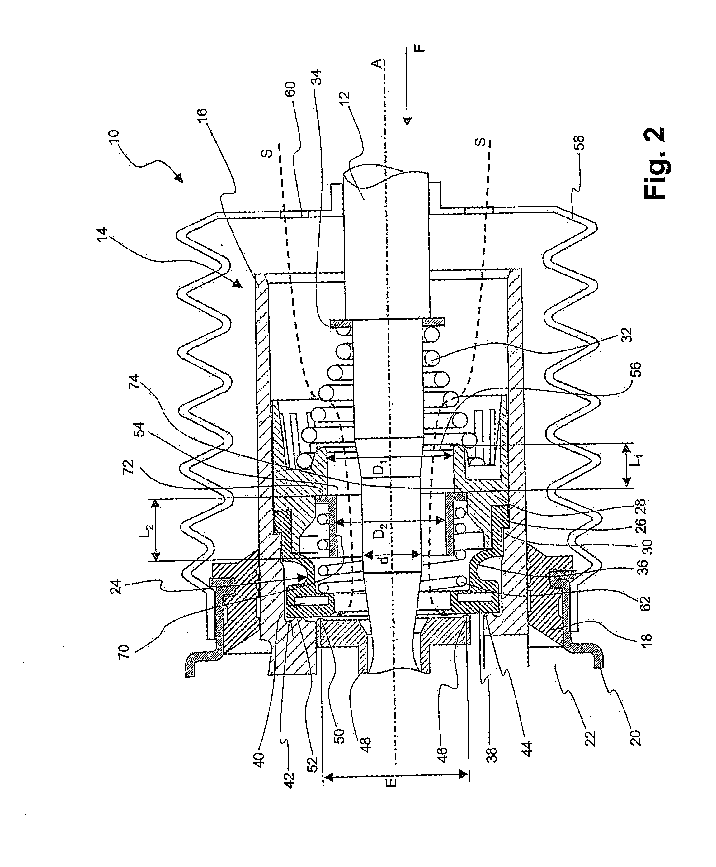 Vacuum Brake Servo for a Motor Vehicle Braking System