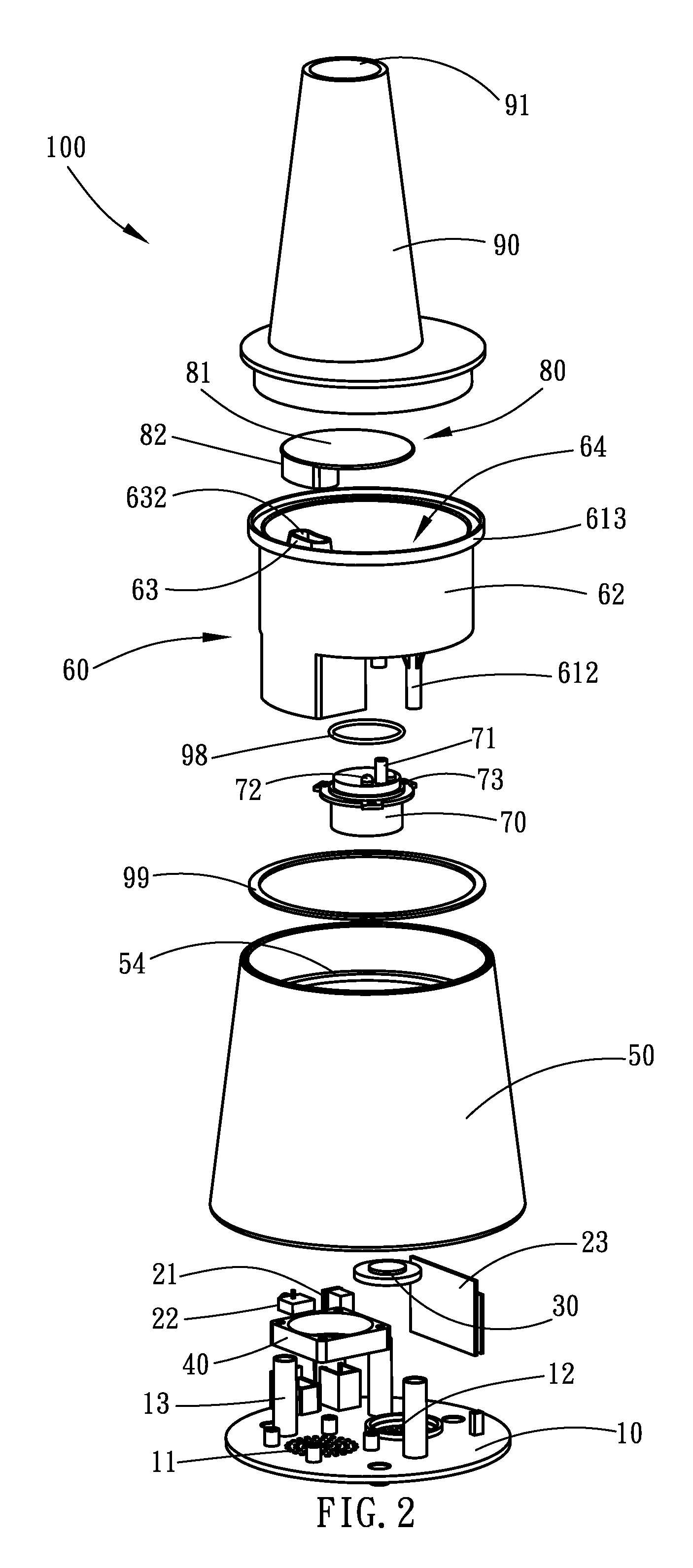 Detachable aromatic nebulizing diffuser