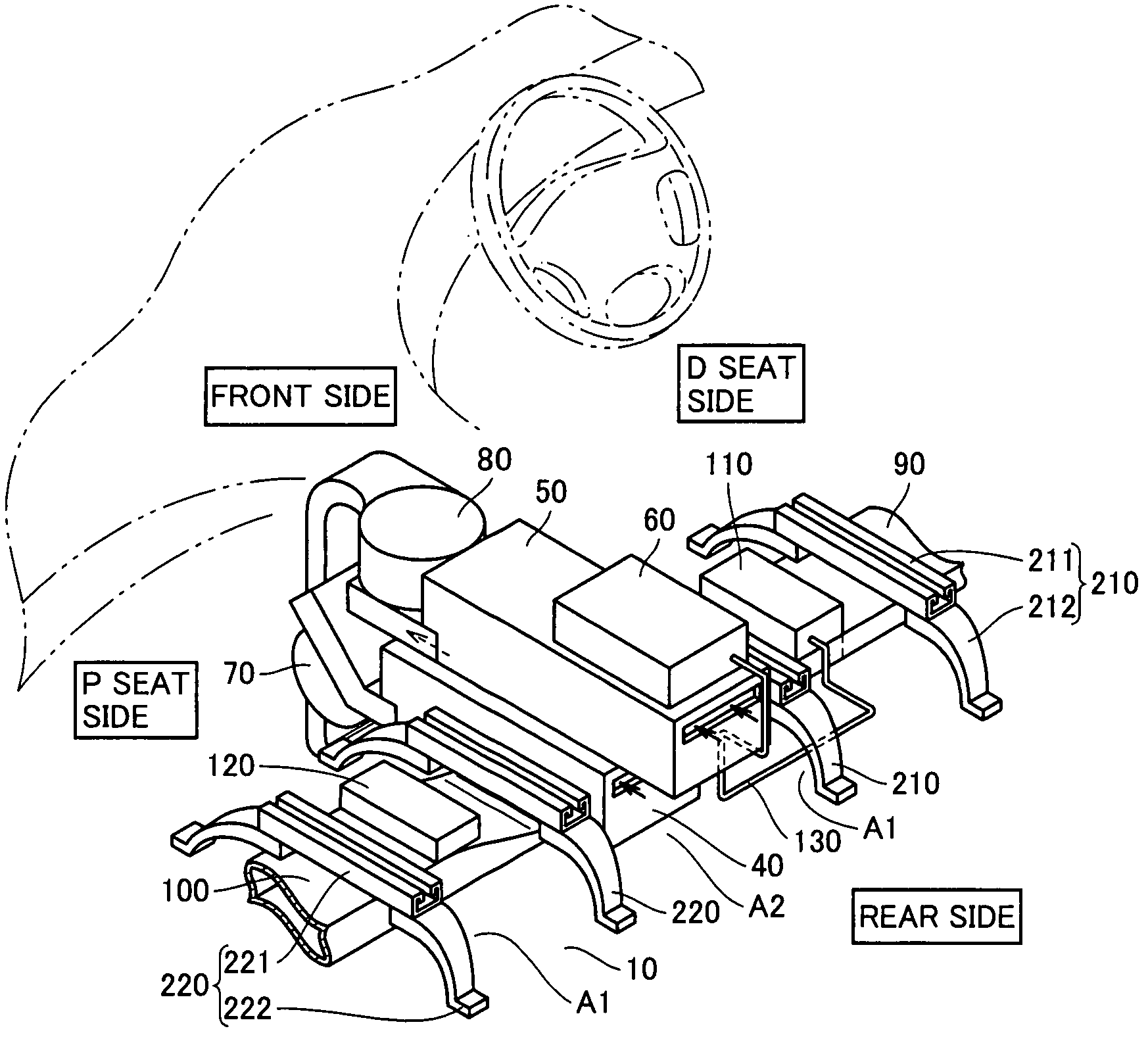 Battery pack loading structure