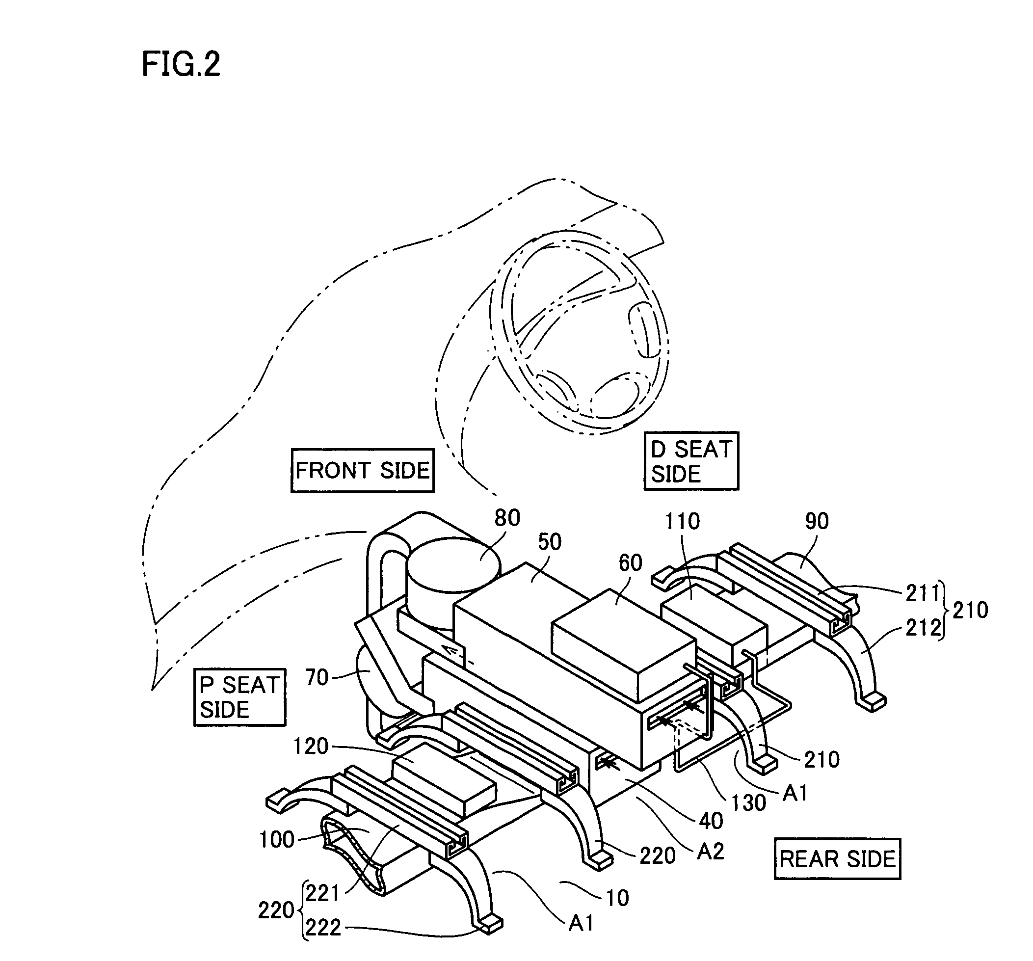 Battery pack loading structure