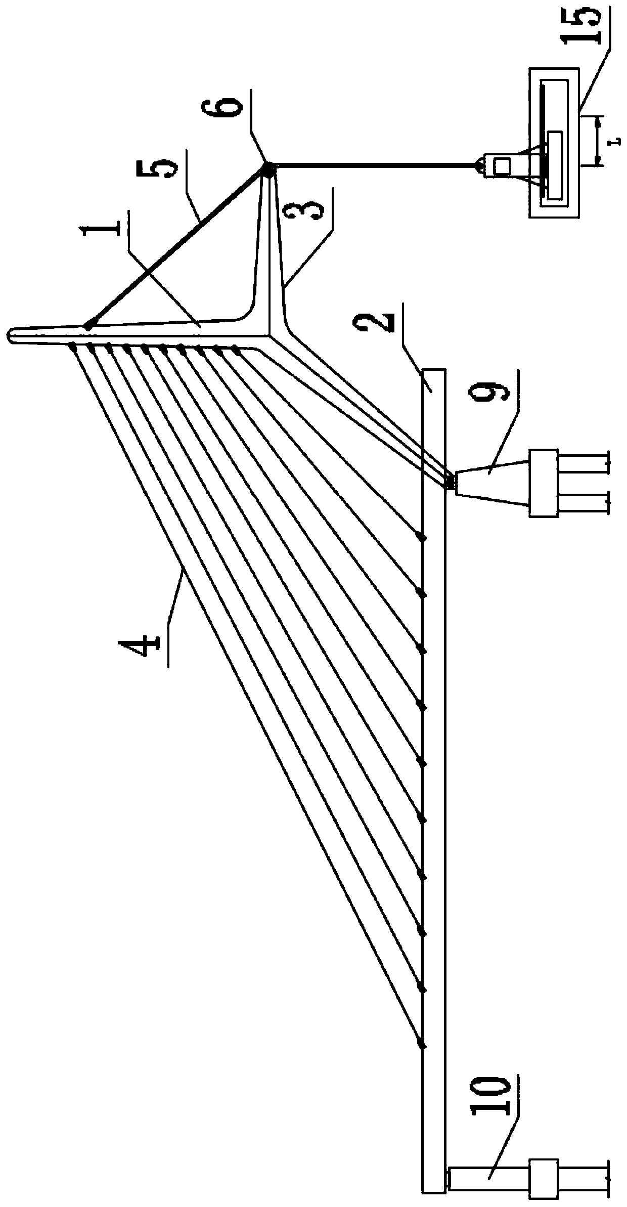 Folding-tower-type cable-stayed bridge with openable deck