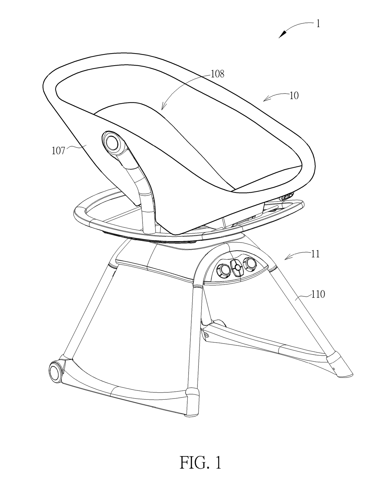 Infant carrier and motion device therewith