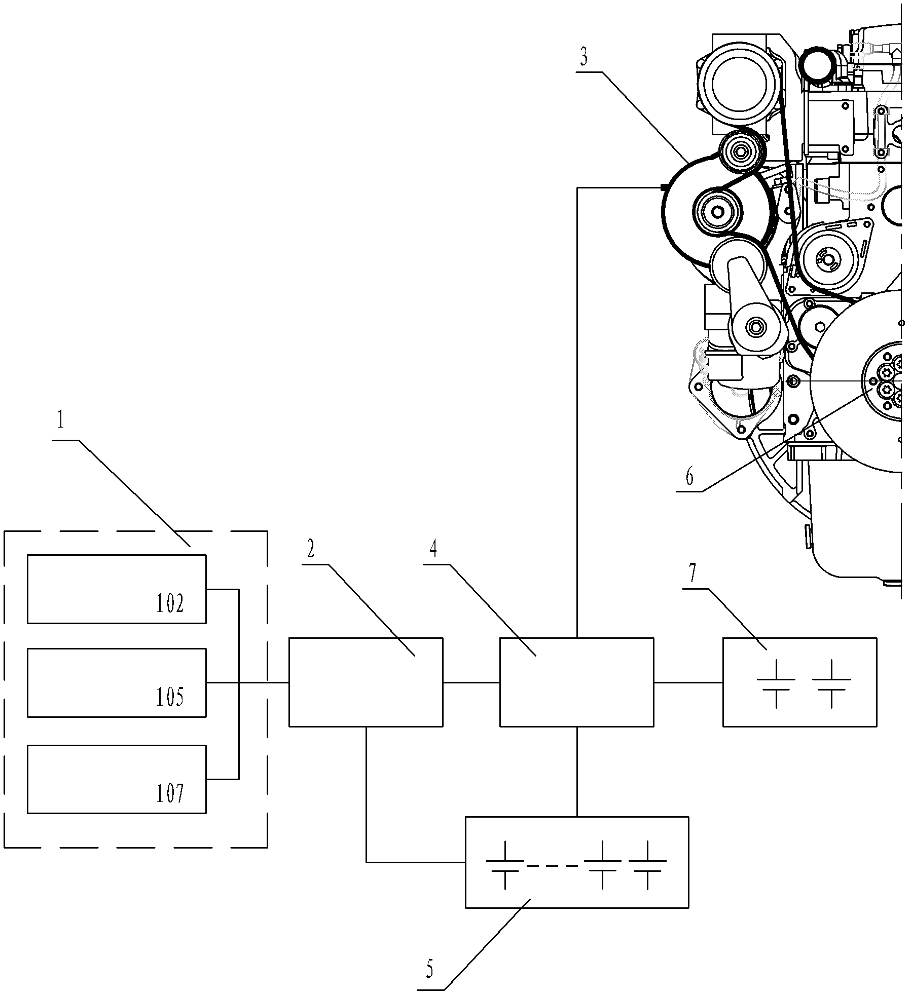 Motor-driven air conditioning system for automobile