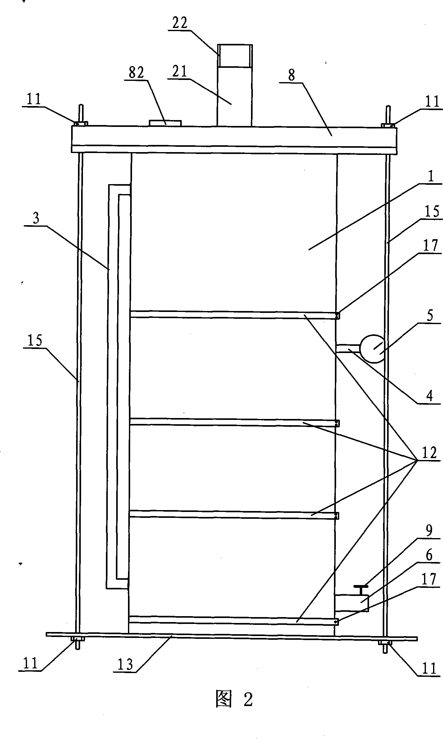 Test device for asphalt mixture resisting moving water scouring