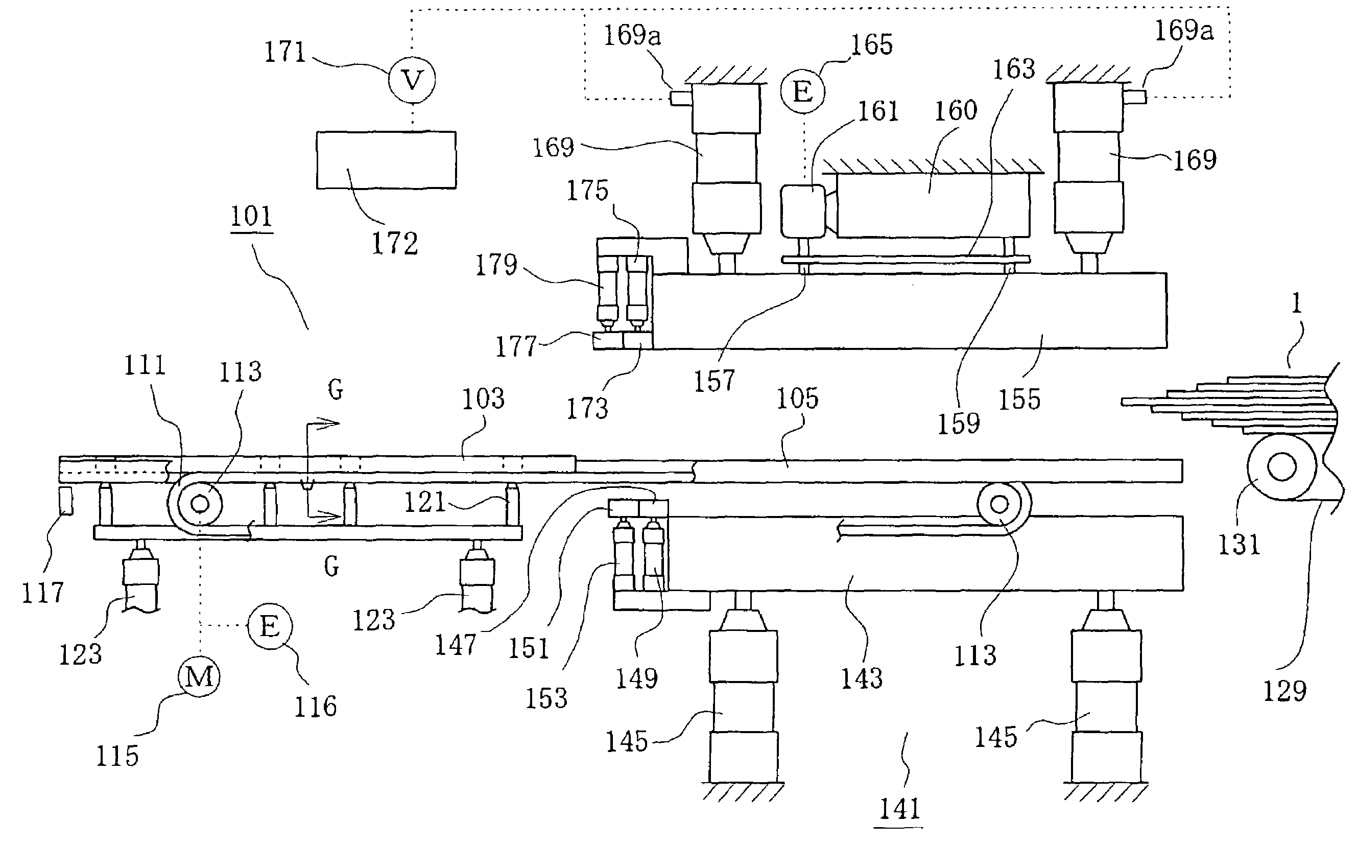 Method and apparatus of pressing in manufacturing glued laminated wood