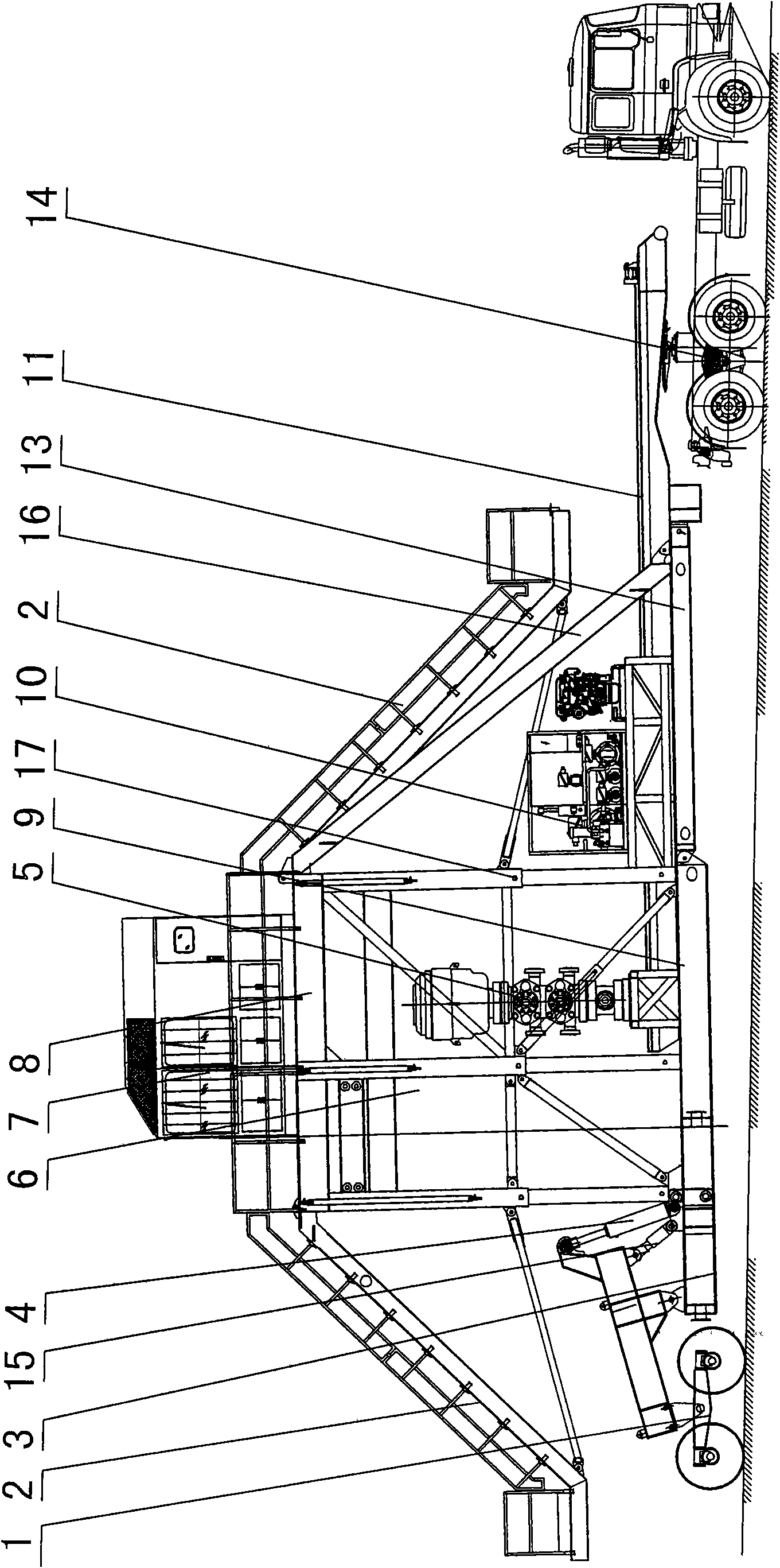 Novel trailing drilling platform