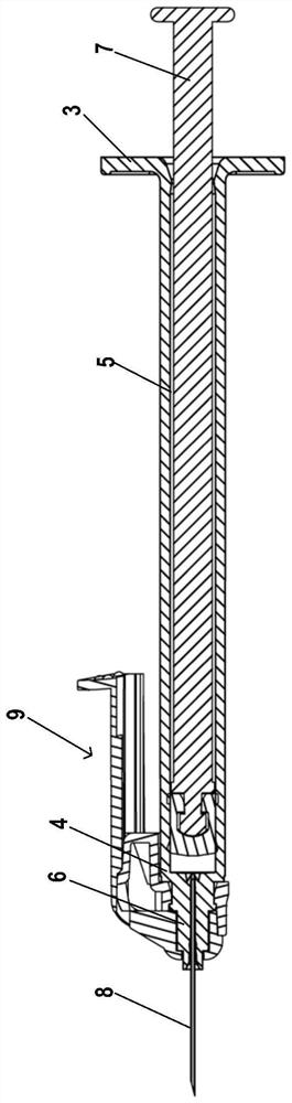 Safety syringe and safety mechanism therefor