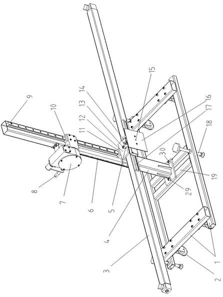 Self-adaptive radar calibrating device for sedan