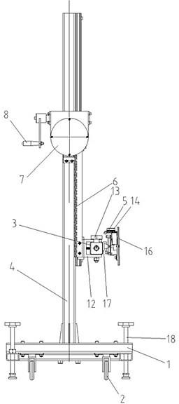 Self-adaptive radar calibrating device for sedan