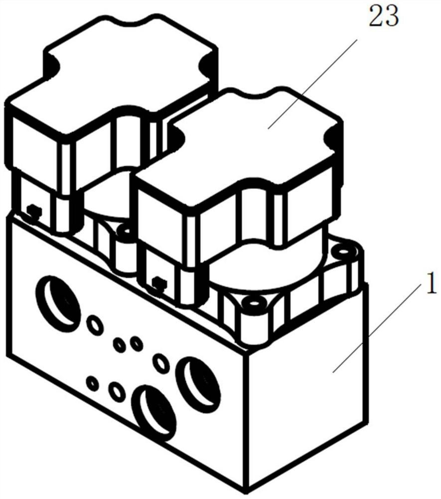 Electromagnetic valve with hard sealing structure