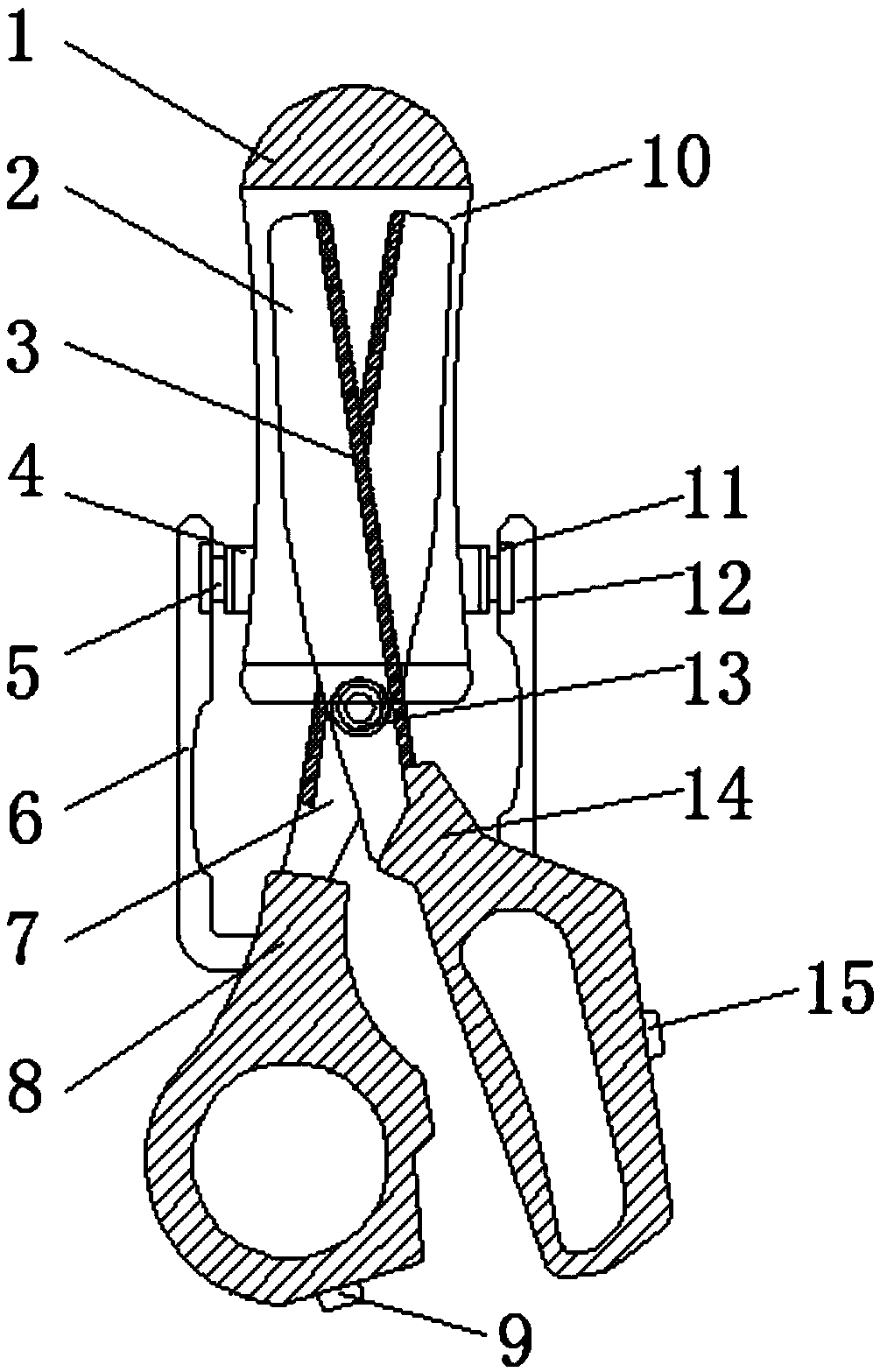 High-safety household scissors