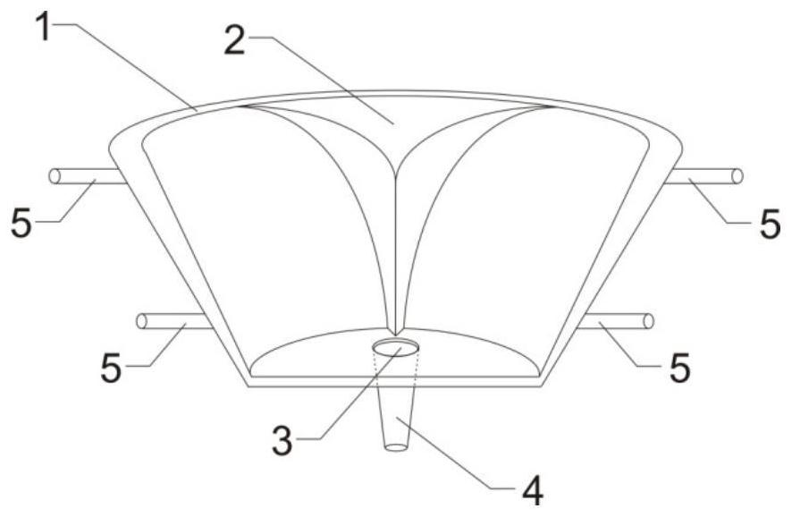 Device and method for inward winding of a fiber web