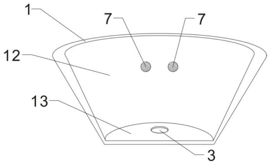 Device and method for inward winding of a fiber web