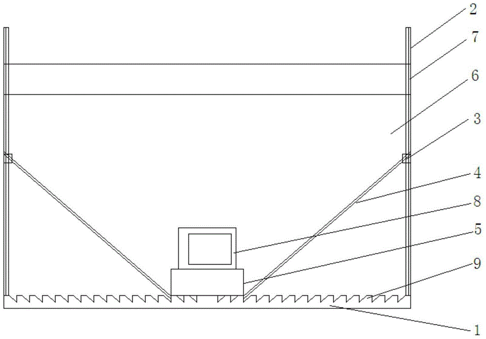 Integrated working condition simulation device and test method for centrifugal model test of highway culvert