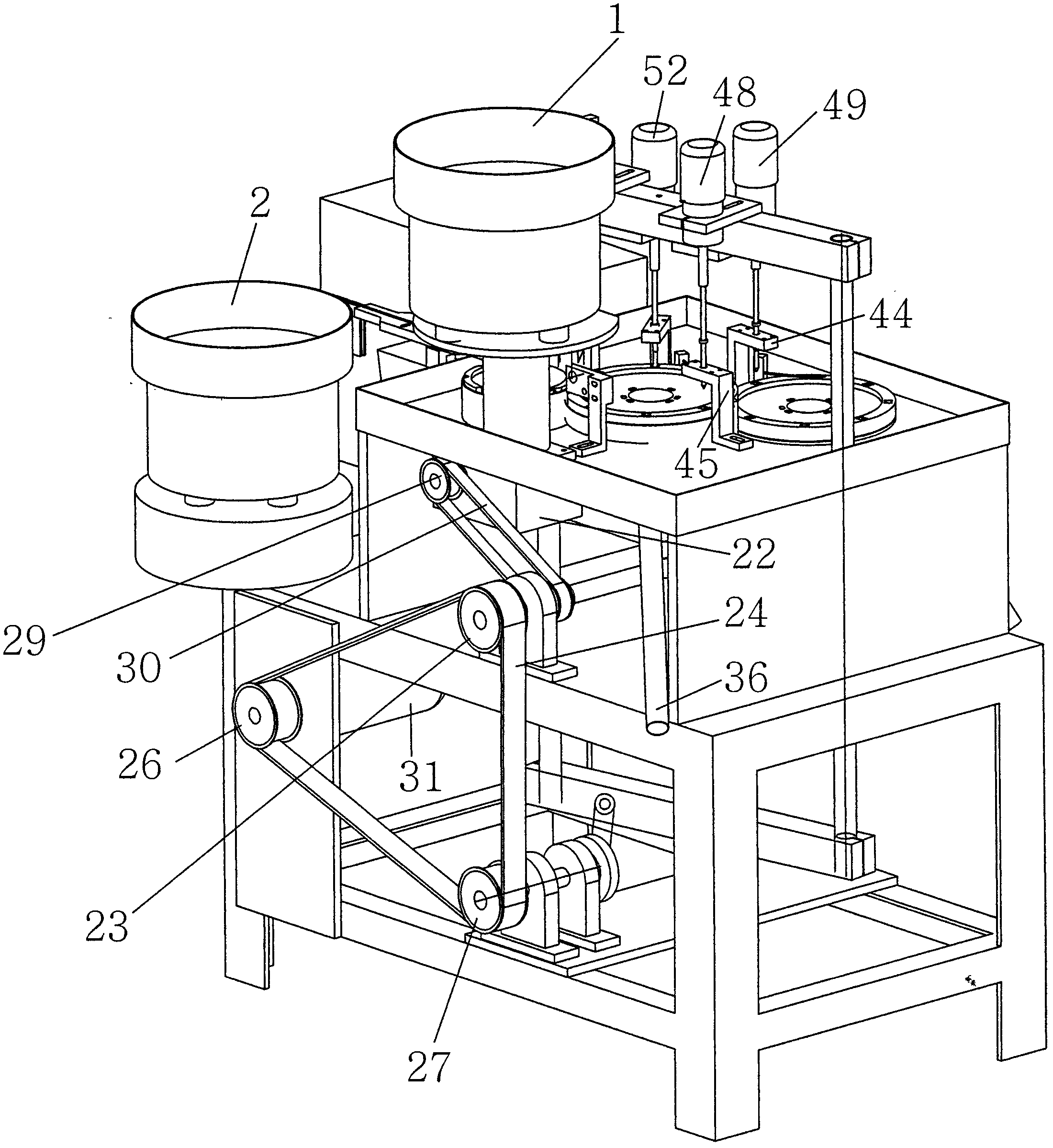 Automatic terminal screw assembling machine with material rejecting function