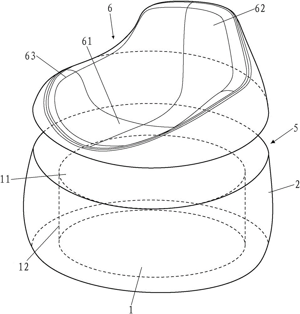 A sponge sofa structure