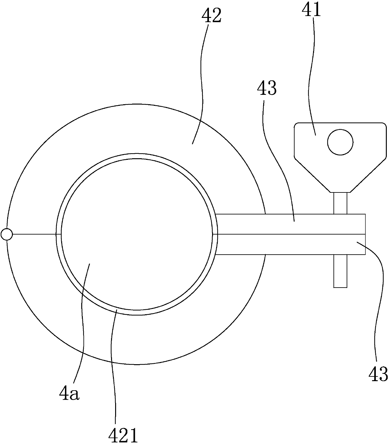 Cable distance expanding device