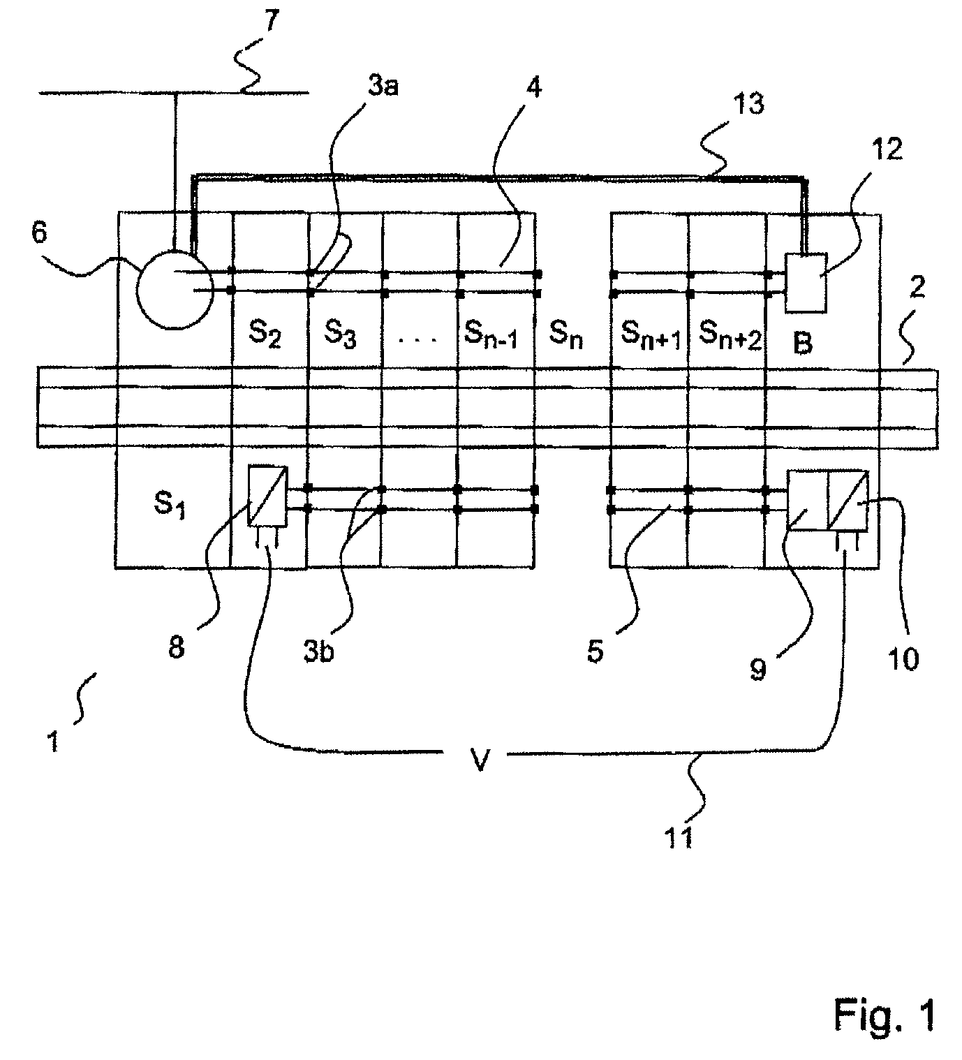 Monitoring and control device and bridge module therefor