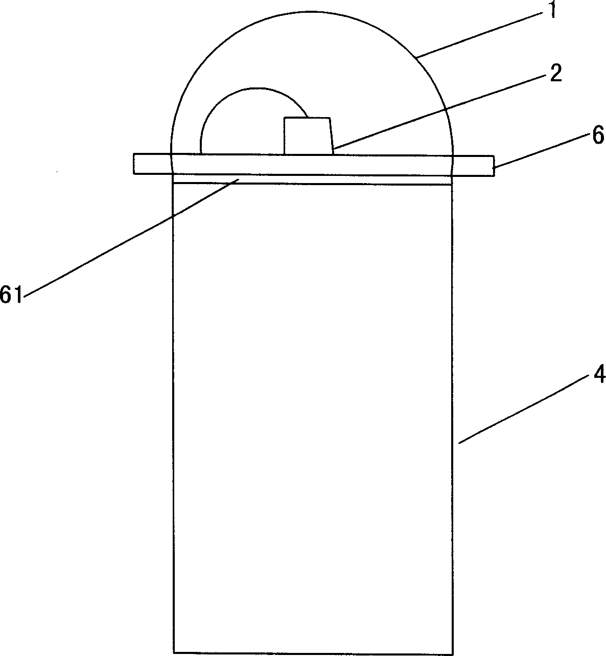 Heat radiation packaging for high power LED