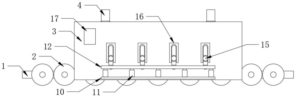 A kind of composite device of double-layer mineral wool fiber plate