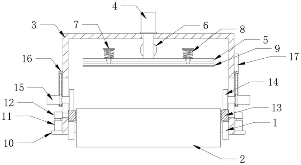 A kind of composite device of double-layer mineral wool fiber plate