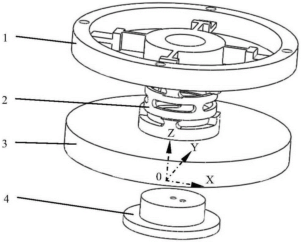 Optical bragg grating six-dimension-force sensor, as well as main body structure and measurement method thereof