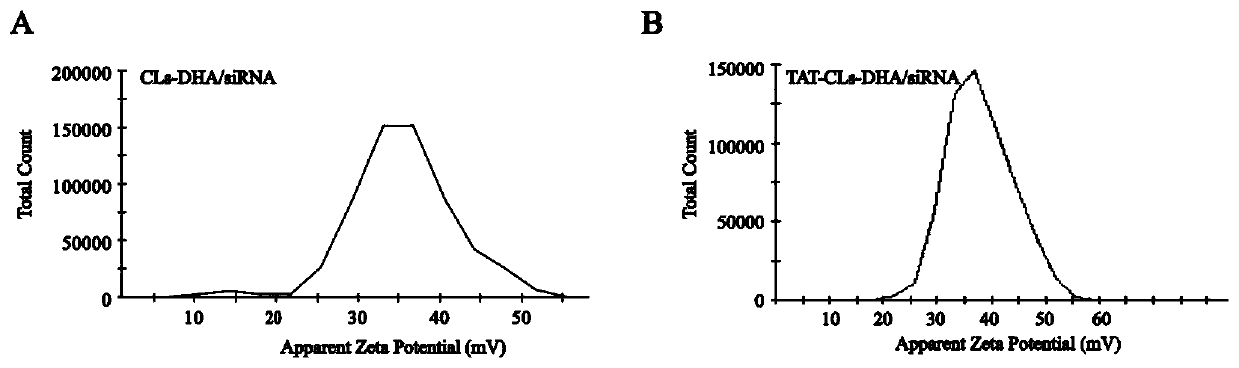 Cationic liposome containing DHA and HMGB1-silent siRNA, preparation method and application of cationic liposome