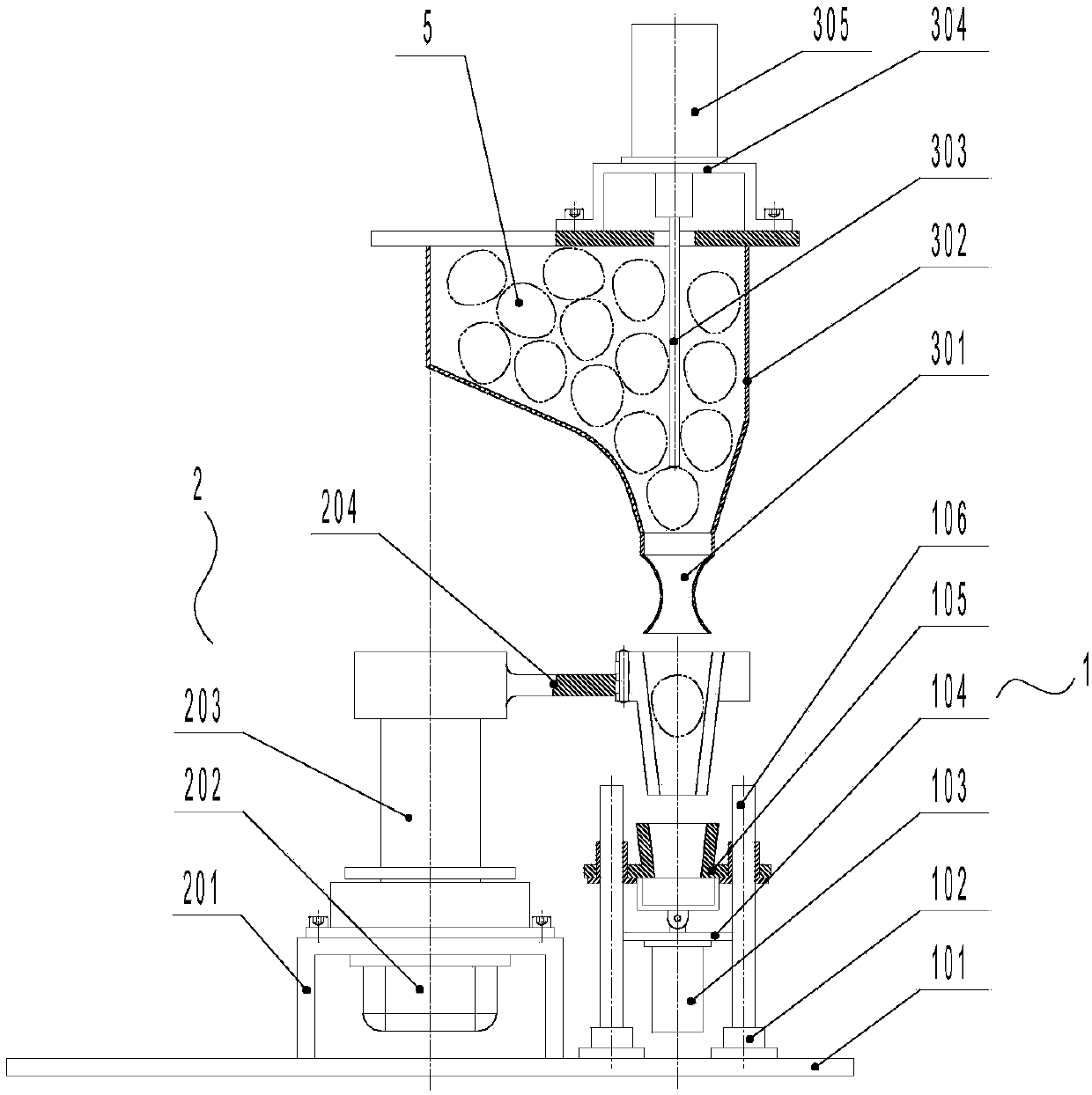 Automatic walnut shell opening device