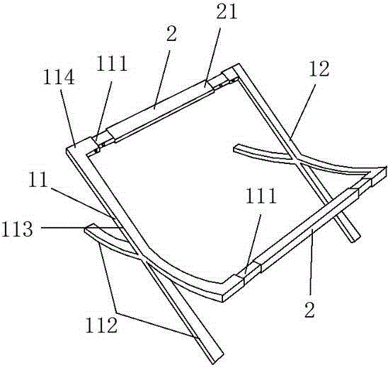 Footstool frame