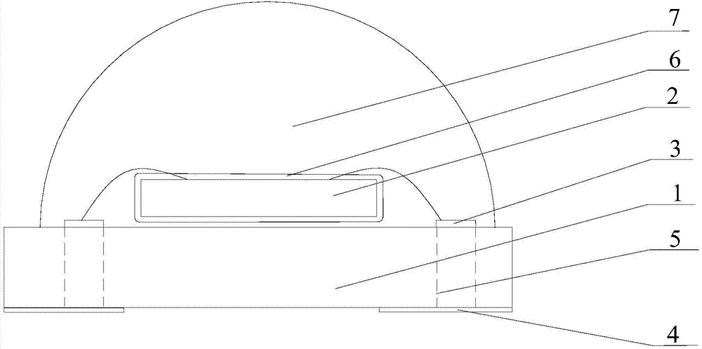 Full-angle luminous LED (light-emitting diode) light source and preparation method thereof