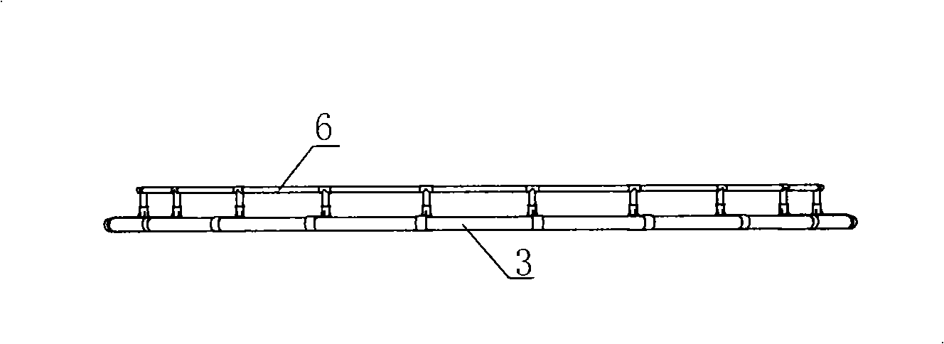 Primary frame of valveless lift type deep water net cage