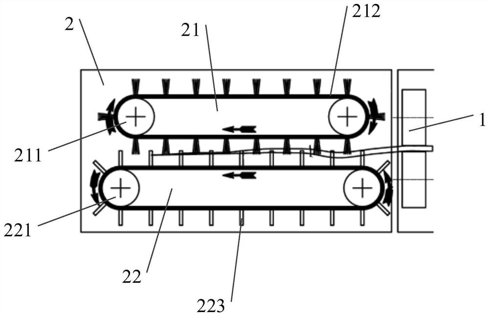 Tobacco leaf stem and leaf separation equipment