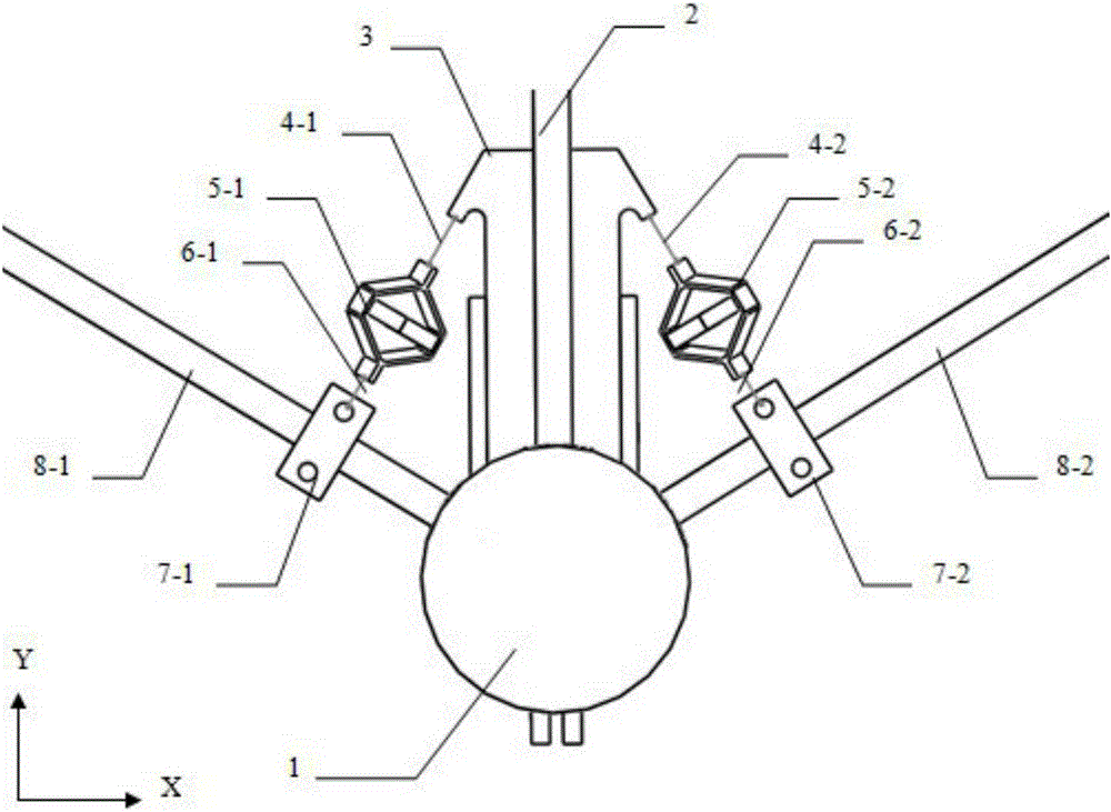 Active vibration suppression system and method for flexible truss structures based on piezoelectric materials