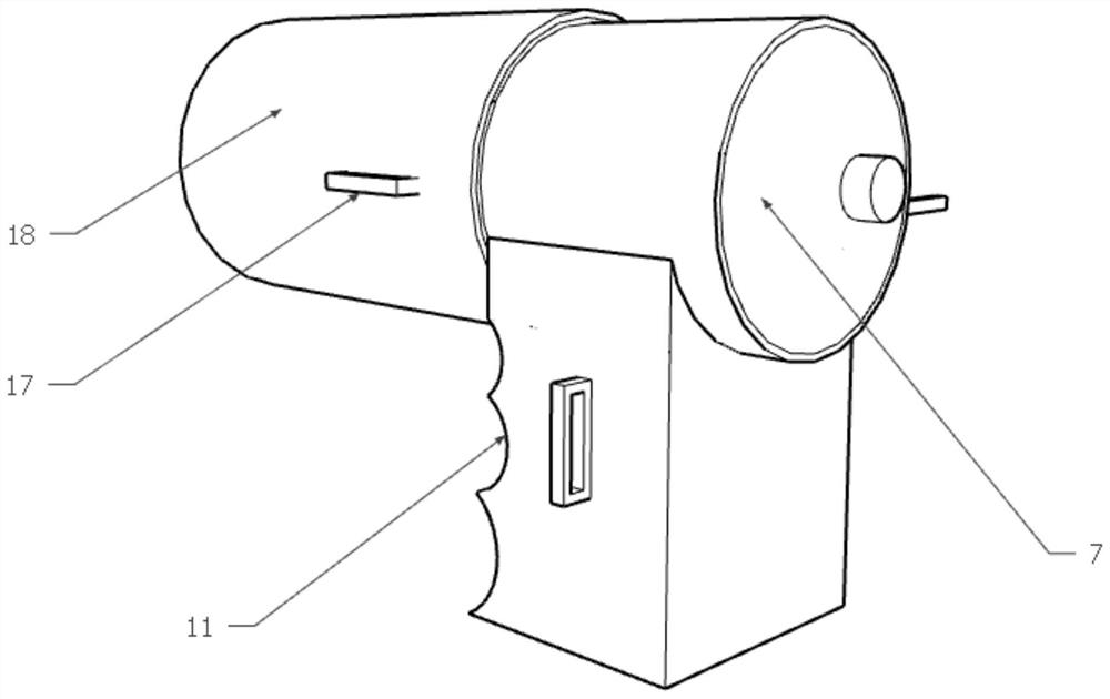 Portable repairing gun for light cracks of asphalt pavement