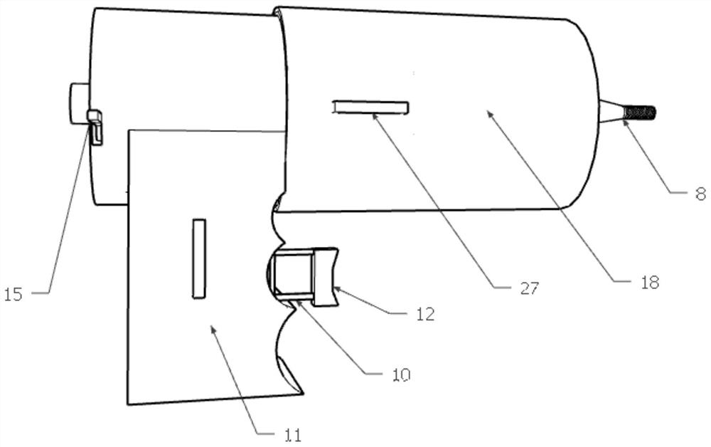 Portable repairing gun for light cracks of asphalt pavement