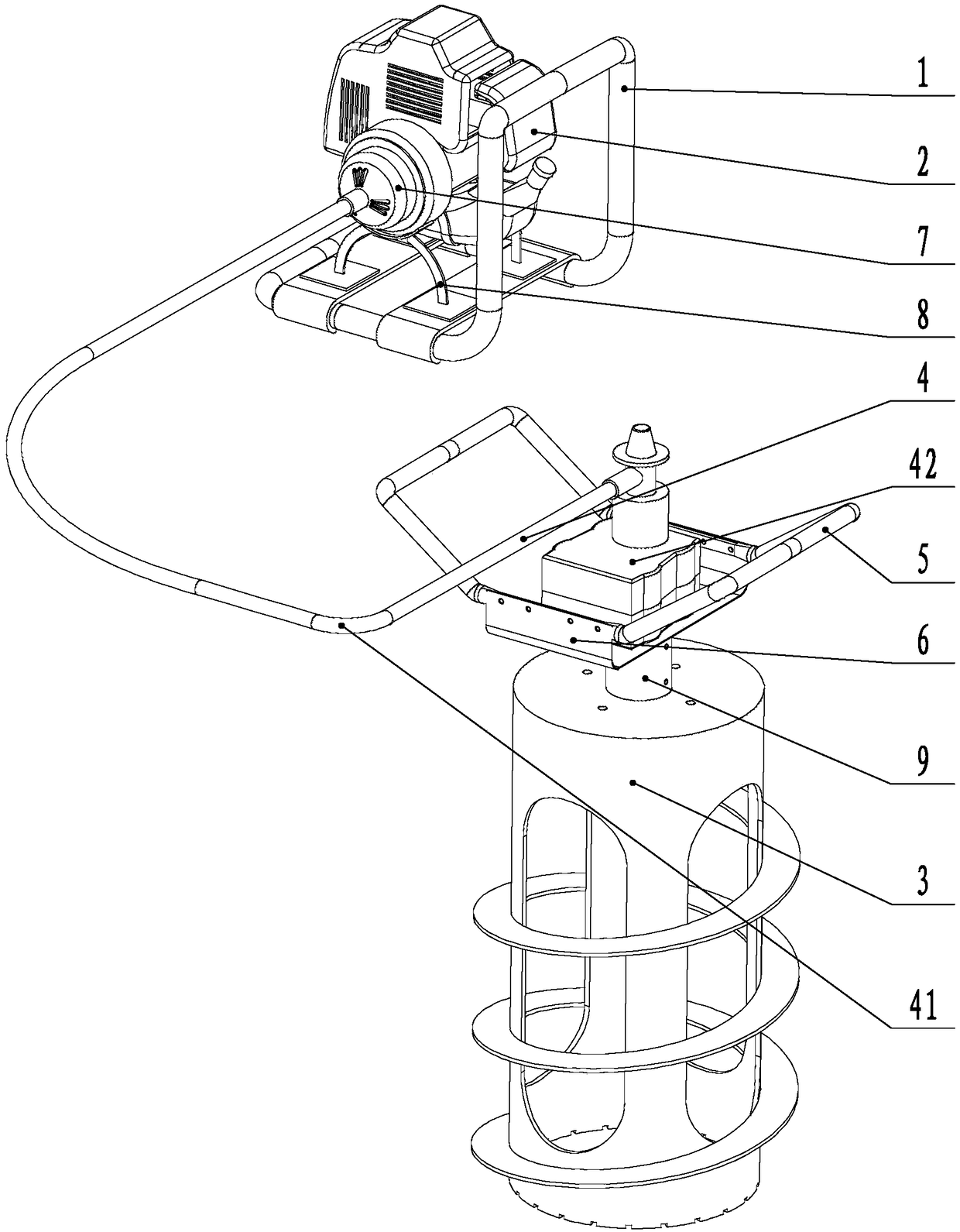 A woodland excavator