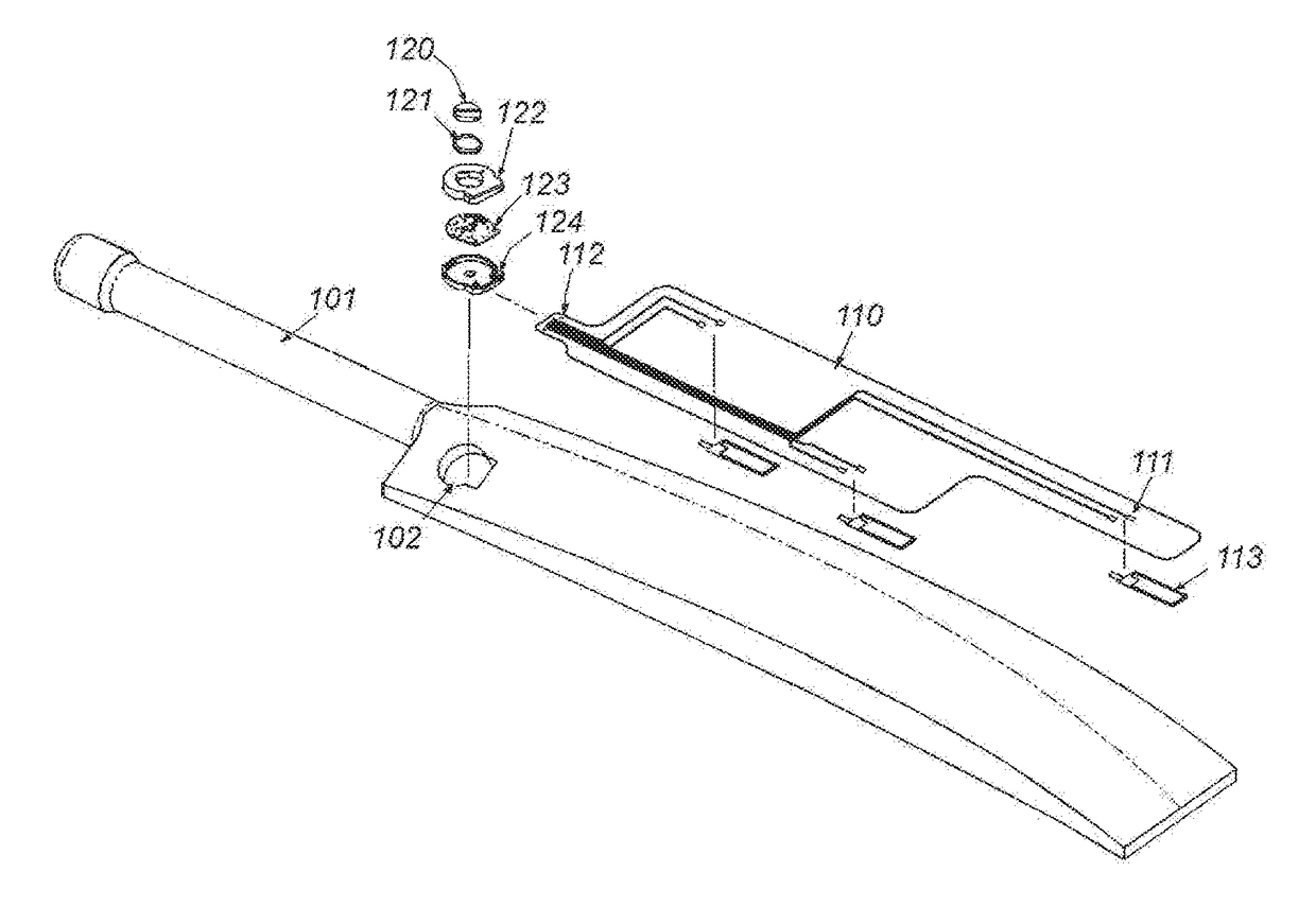 System and method for sensing high-frequency vibrations on sporting equipment