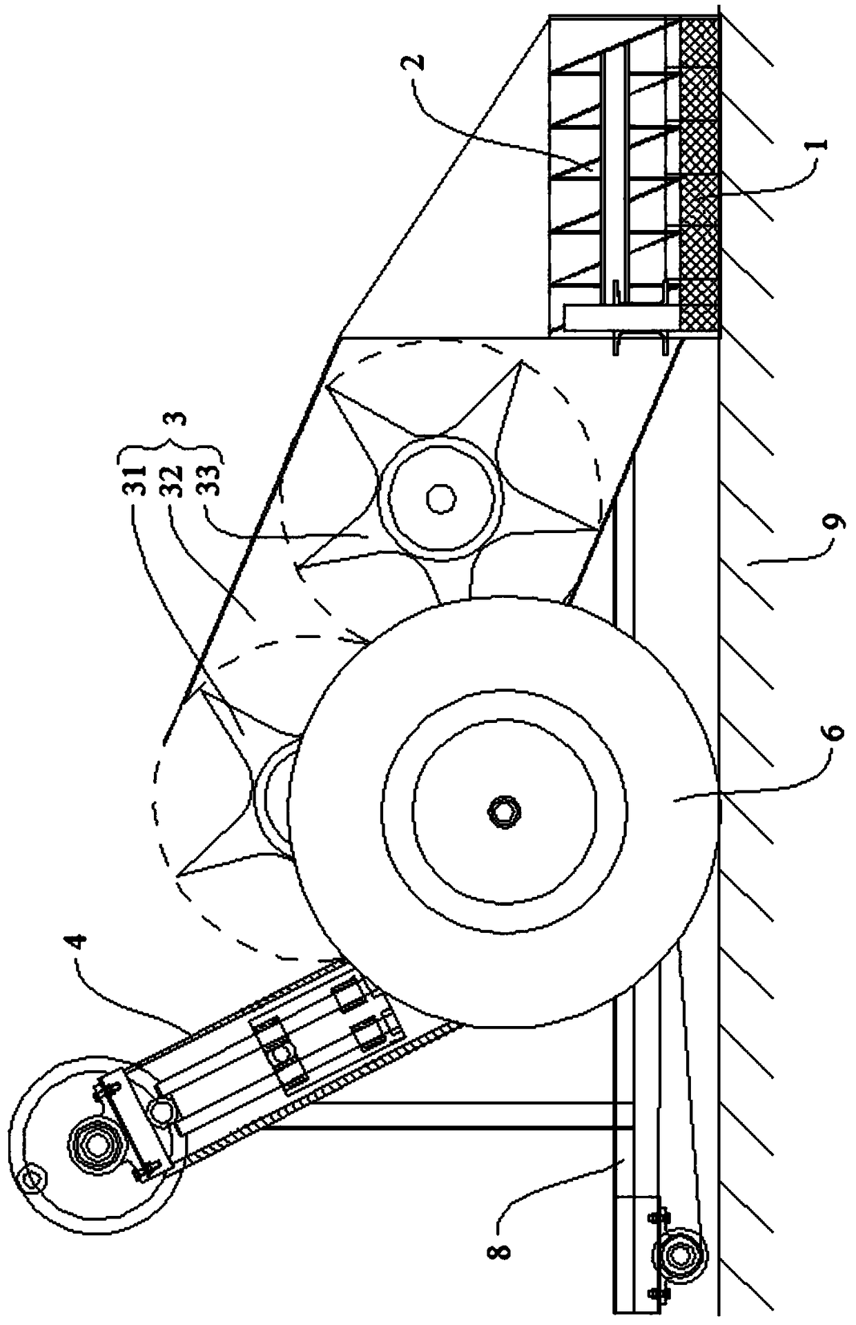 Snow cleaning compaction forming output machine