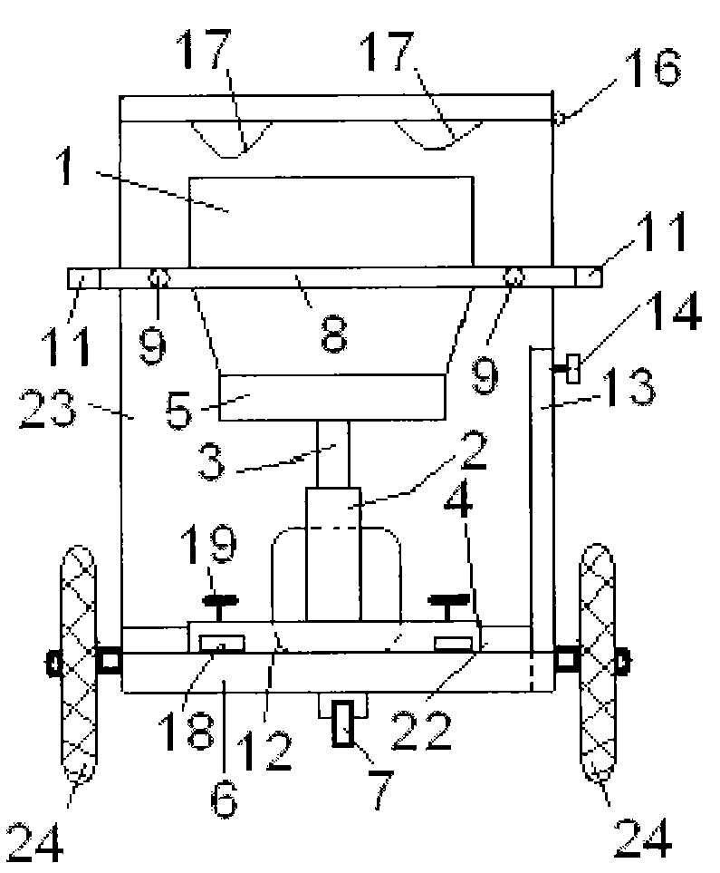 Multifunctional cart for patients with high paraplegia