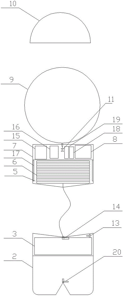 An accident location device