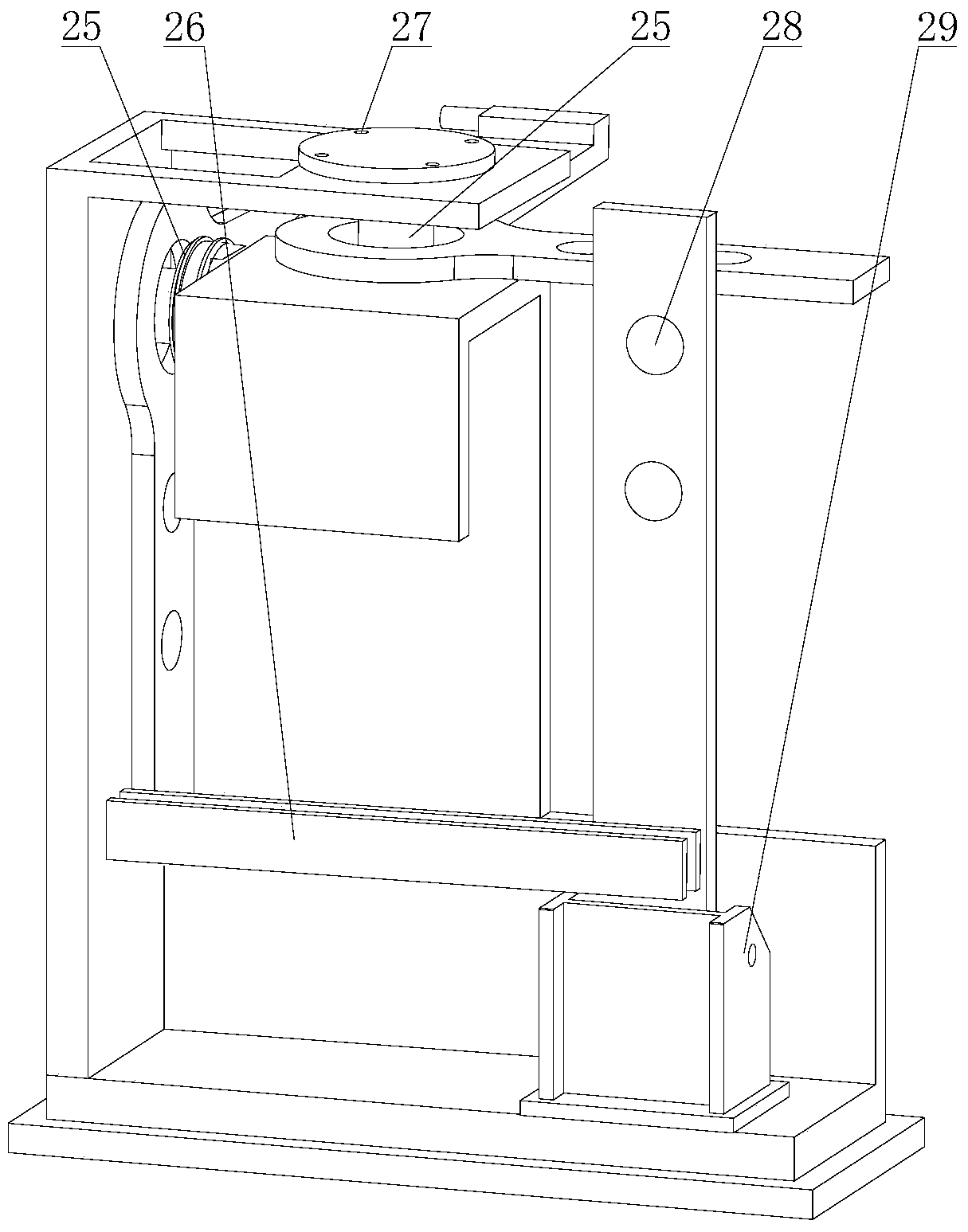 High-speed electric spindle loading and tool change test device