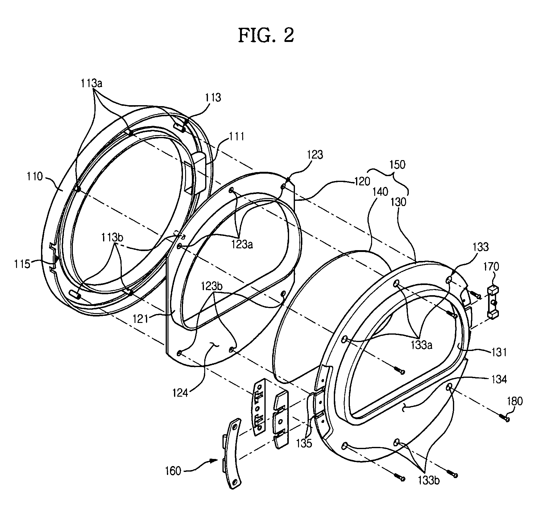 Clothes dryer and door thereof