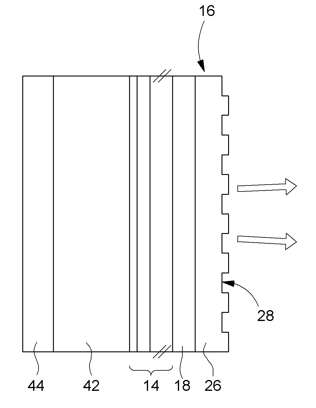 Mirror Structure and Laser Device Comprising Such a Mirror Structure