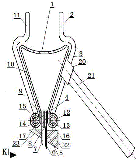 Clip-type pig hair double-edged scraper