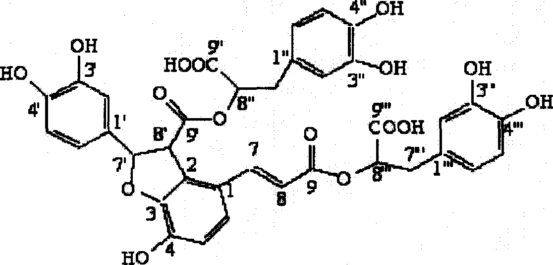 Method for purifying salvianolic acid B