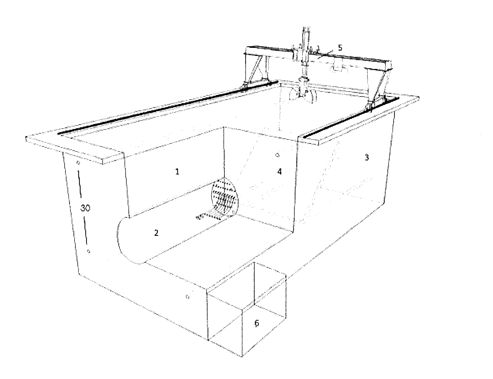 Tunnel construction large-scale integrated geophysical advanced detection model test device