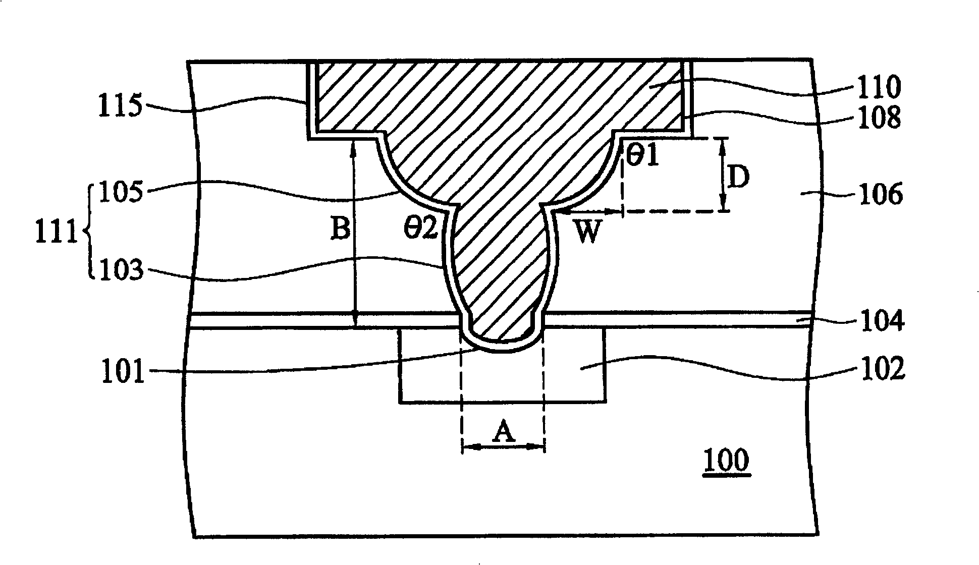 Semiconductor device and open structure of semiconductor device