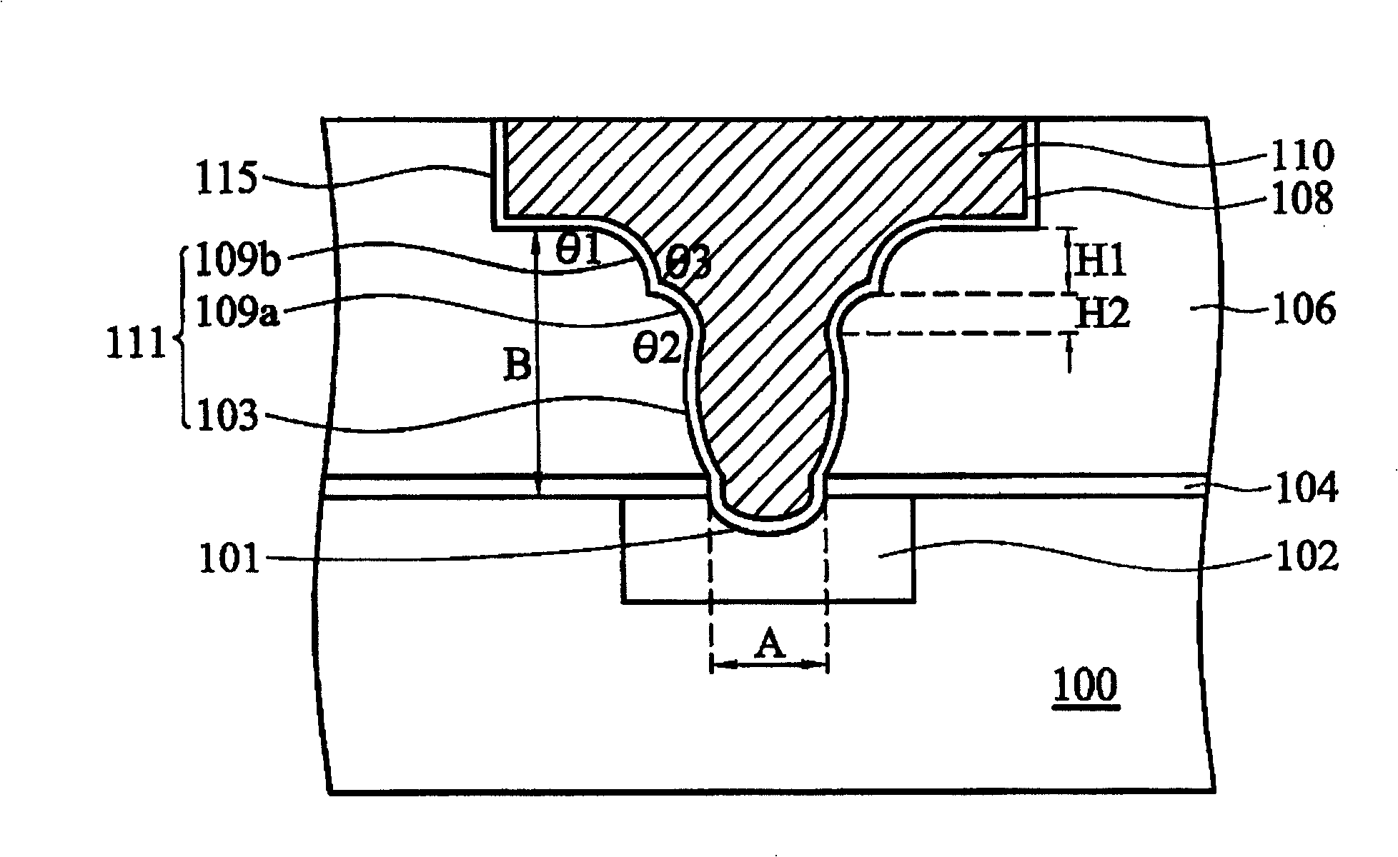 Semiconductor device and open structure of semiconductor device