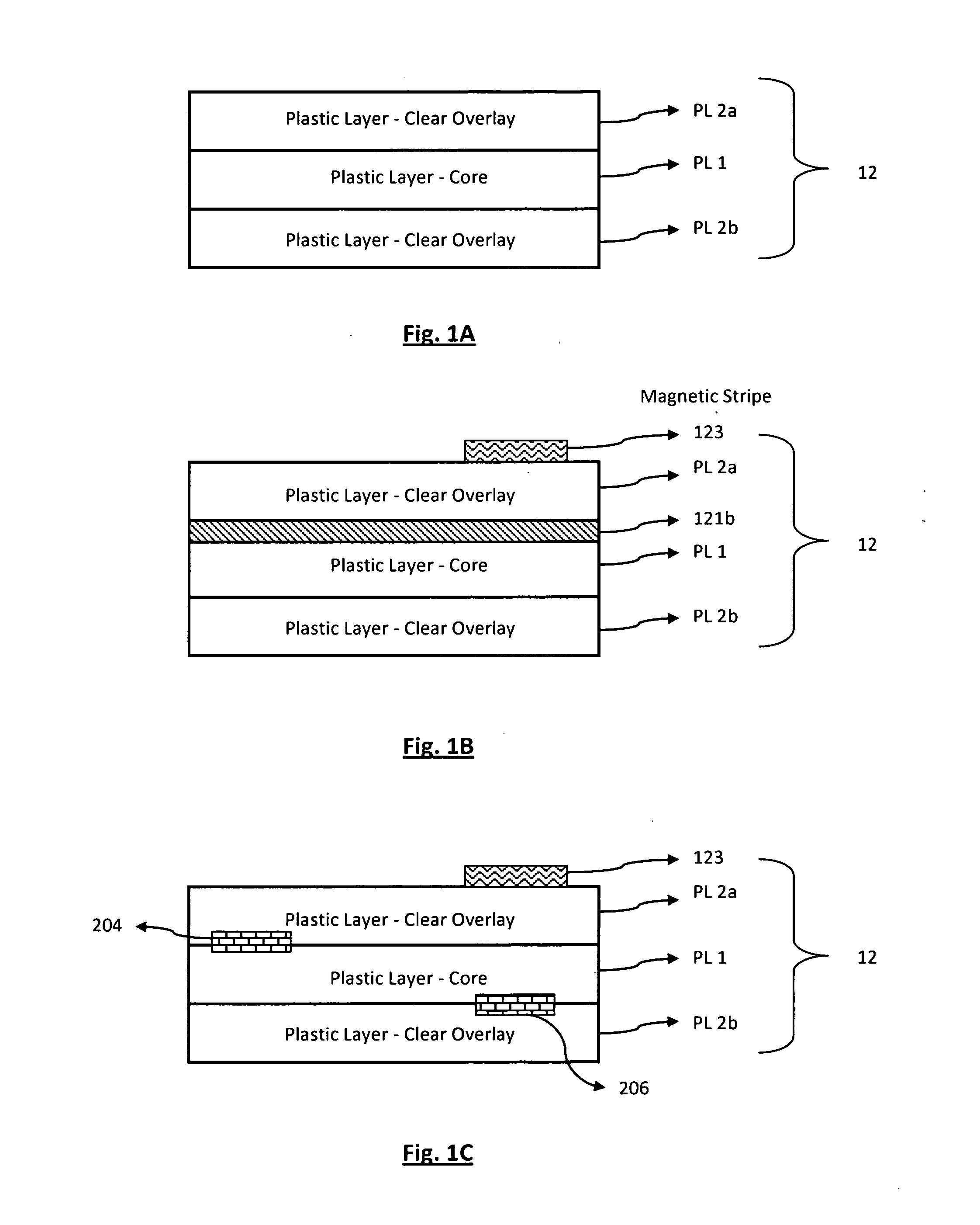 Combination card of metal and plastic